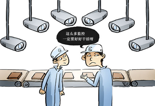 阳光工作 物业公司在工作区域加装摄像头